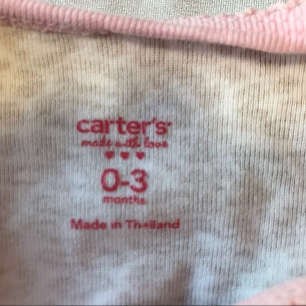 Carter's Baby Girls One Piece Gown-Size 0-3 months - Picture 6 of 6